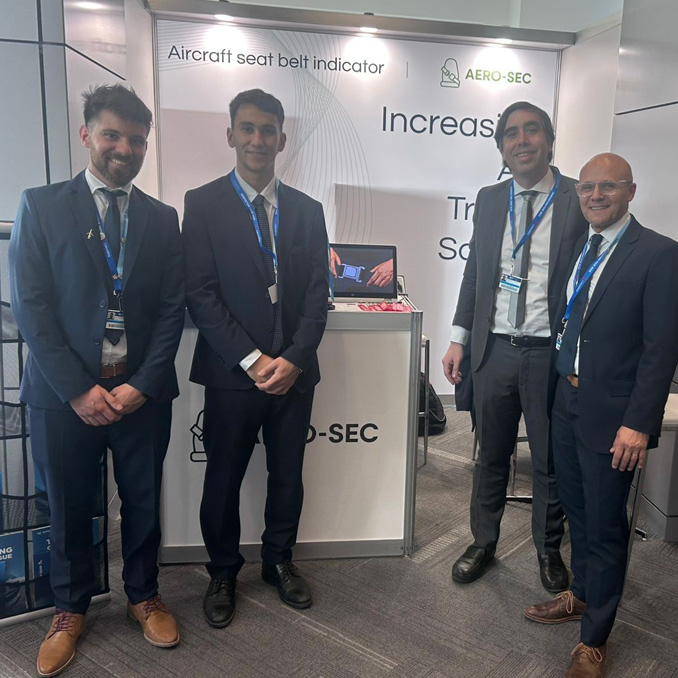 Aero Sec team at ICAO Innovation Fair 2025, Montreal, Canada.